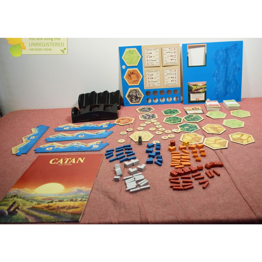 Catan 6th Edition Refresh Board Game (Incomplete)